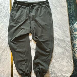 Rachel Zoe Olive Green Relaxed Fit Ankle Joggers Large Brand New